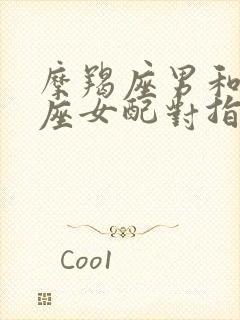 摩羯座男和白羊座女配对指数