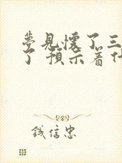 梦见怀了三胞胎了 预示着什么