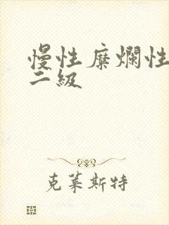 慢性糜烂性胃炎二级