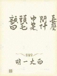 额头中间长一根白毛是什么意思