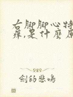 右脚脚心特别的痒,是什么原因