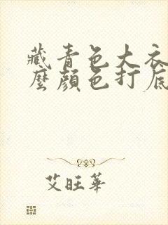 藏青色大衣配什么颜色打底衫