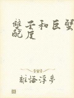 双子和巨蟹的匹配度