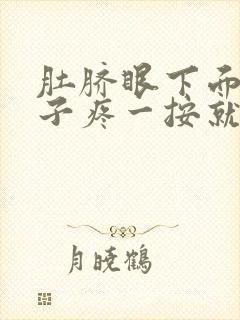 肚脐眼下面的肚子疼一按就疼