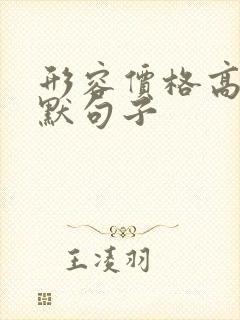 形容价格高的幽默句子