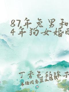 87年兔男和94年狗女婚配