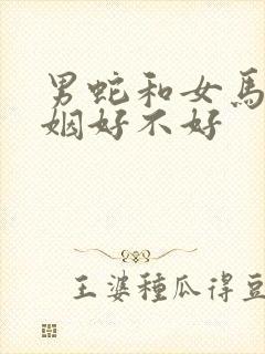 男蛇和女马配婚姻好不好