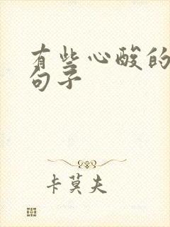 有些心酸的伤感句子