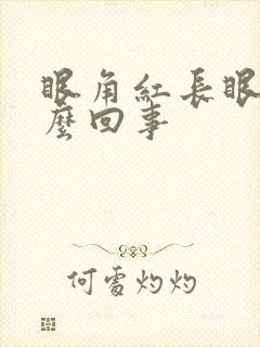 眼角红长眼屎怎么回事