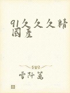 91久久久精品国产