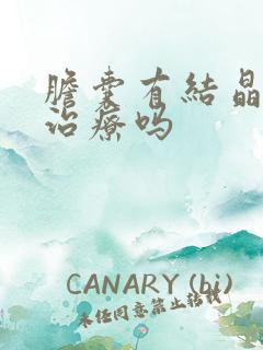 胆囊有结晶需要治疗吗