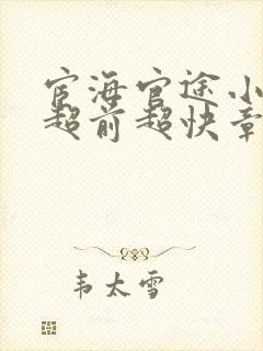 宦海官途小说 超前超快章节