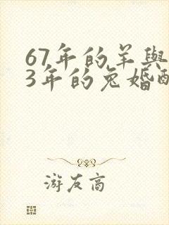 67年的羊与63年的兔婚配是否可以