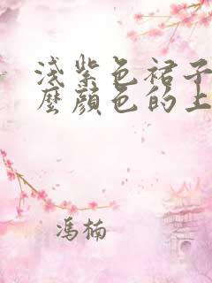 浅紫色裙子配什么颜色的上衣好看