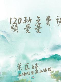 120秒免费视频 爱爱