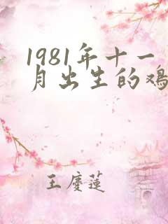 1981年十一月出生的鸡女命运