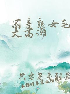 国产熟女毛多水大高潮