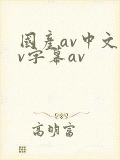 国产av中文av字幕av