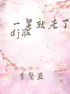 一晃就老了原唱dj版