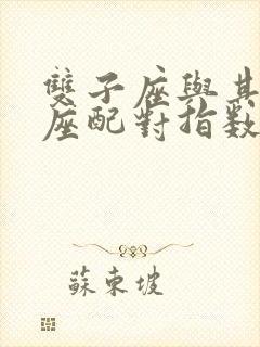 双子座与其他星座配对指数