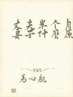 丈夫半个月不碰妻子什么原因