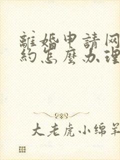 离婚申请网上预约怎么办理