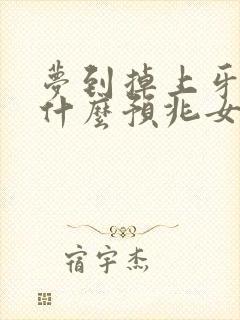 梦到掉上牙齿是什么预兆女性