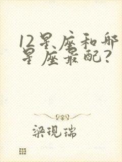 12星座和哪个星座最配?