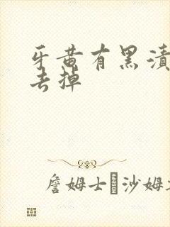 牙黄有黑渍怎么去掉