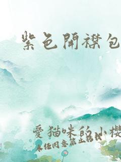 紫色开襟包臀裙