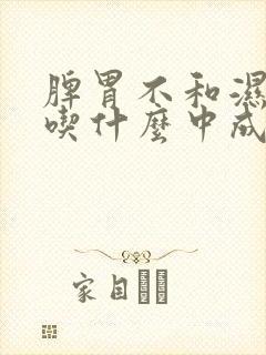 脾胃不和湿热重吃什么中成药