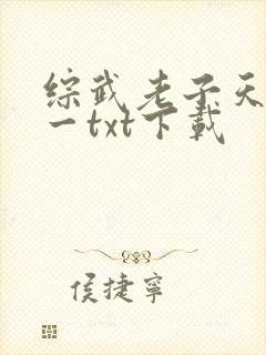 综武老子天下第一txt下载