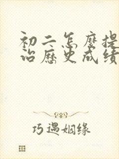 初二怎么提高政治历史成绩