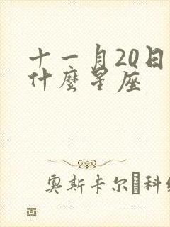 十一月20日是什么星座