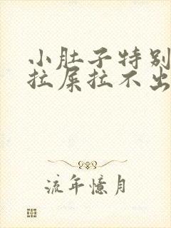 小肚子特别疼想拉屎拉不出来