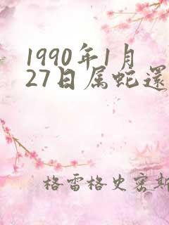1990年1月27日属蛇还是马
