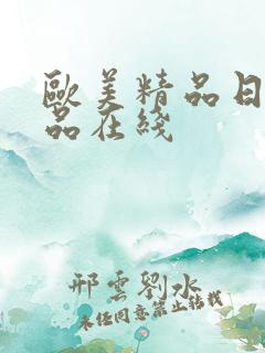 欧美精品日韩精品在线