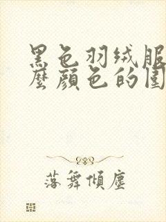 黑色羽绒服搭什么颜色的围巾好看