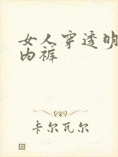 女人穿透明内衣内裤