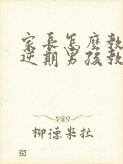 家长怎么教育叛逆期男孩教育方法