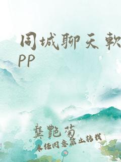 同城聊天软件app