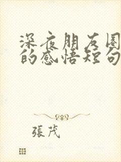 深夜朋友圈人生的感悟短句