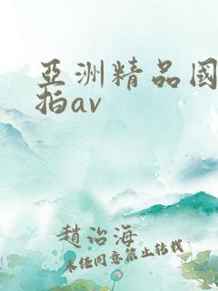 亚洲精品国产自拍av