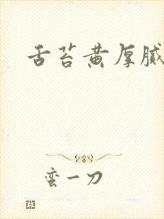 舌苔黄厚腻症状