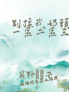 别揉我奶头啊～一区二区三区