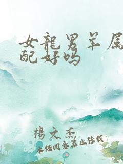 女龙男羊属相婚配好吗