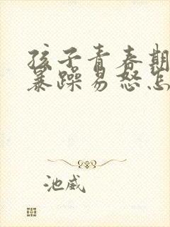 孩子青春期性格暴躁易怒怎么办