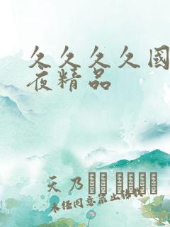 久久久久国产午夜精品