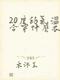 20度的气温适合穿什么衣服