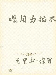 嗯用力插不要停